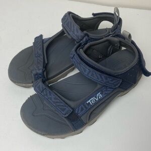 Teva Kids Tanza Sport Sandals Hiking Water Shoes Size 2 Blue